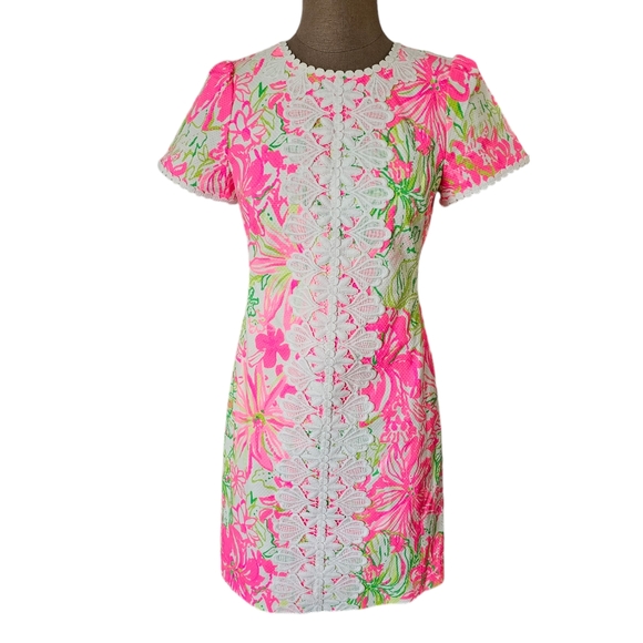 Lilly Pulitzer Dresses & Skirts - Lilly Pulitzer Maisie Resort White Koala us Maybe Stretch Pique Shift Dress Sz 2